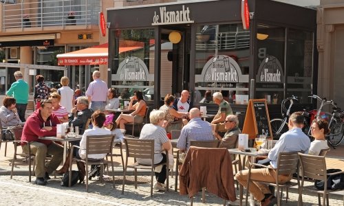 De Vismarkt eten bierhuis Nieuwpoort cafe