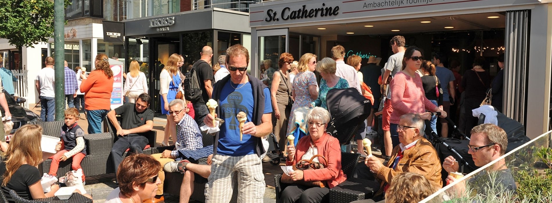 Ijssalon Sint Catherine Nieuwpoort eten St.-Catherine